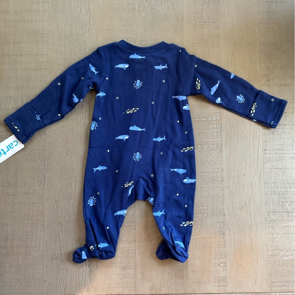 Carter’s Newborn Boy Two Way Zipper Footie - Picture 2 of 4
